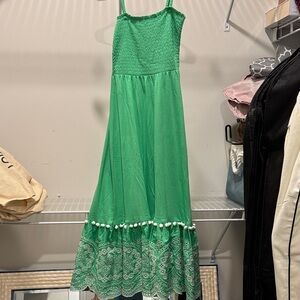 Lilly Pulitzer Green Smocked Maxi Dress